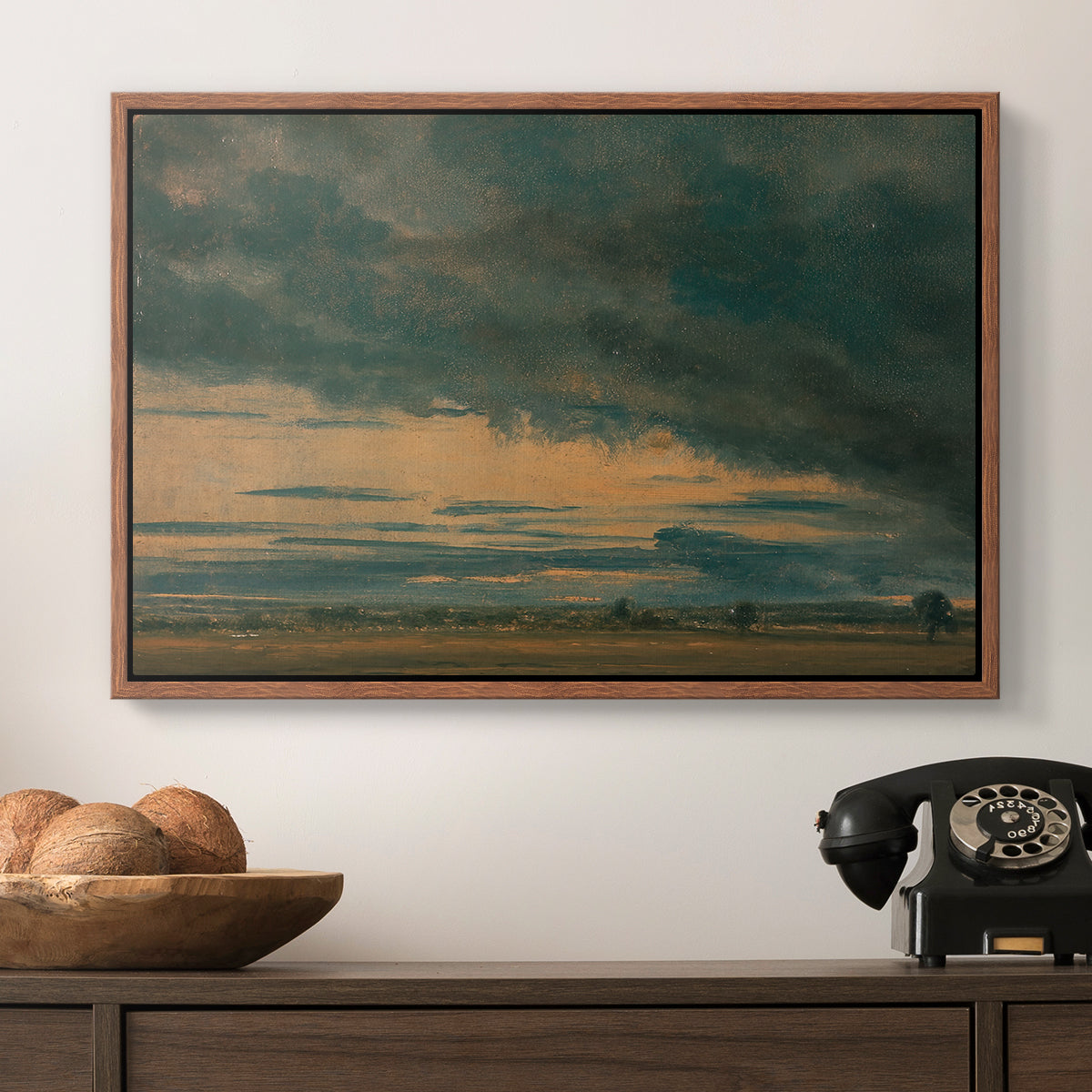 Cloud Study, c. 1821 - Floater Framed Canvas Print