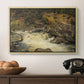 Waterfall in Hallingdal, 1848 - Floater Framed Canvas Print