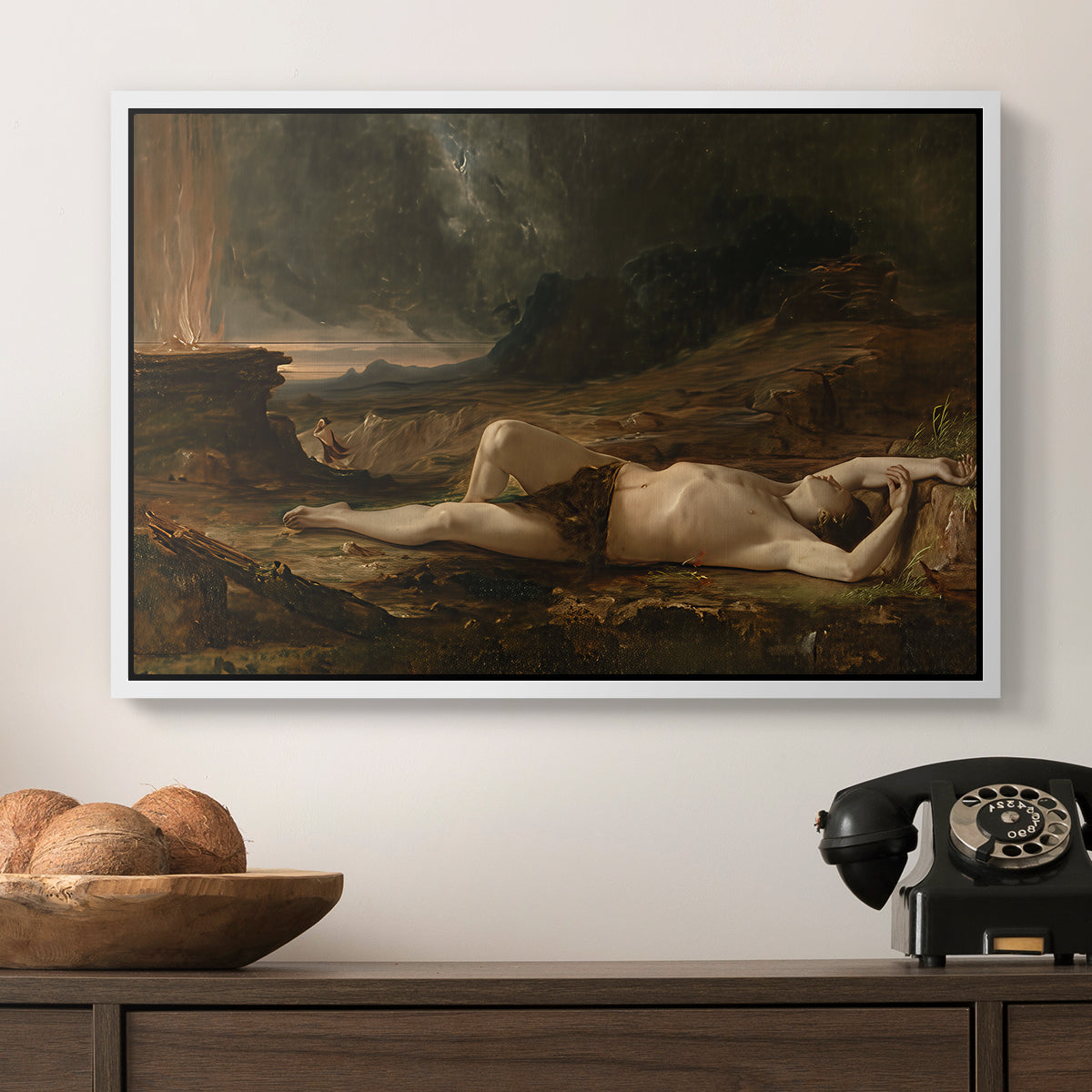 The Dead Abel, 1832 - Floater Framed Canvas Print