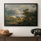 Young Peasant Couple Resting in the Field, 1829 - Floater Framed Canvas Print