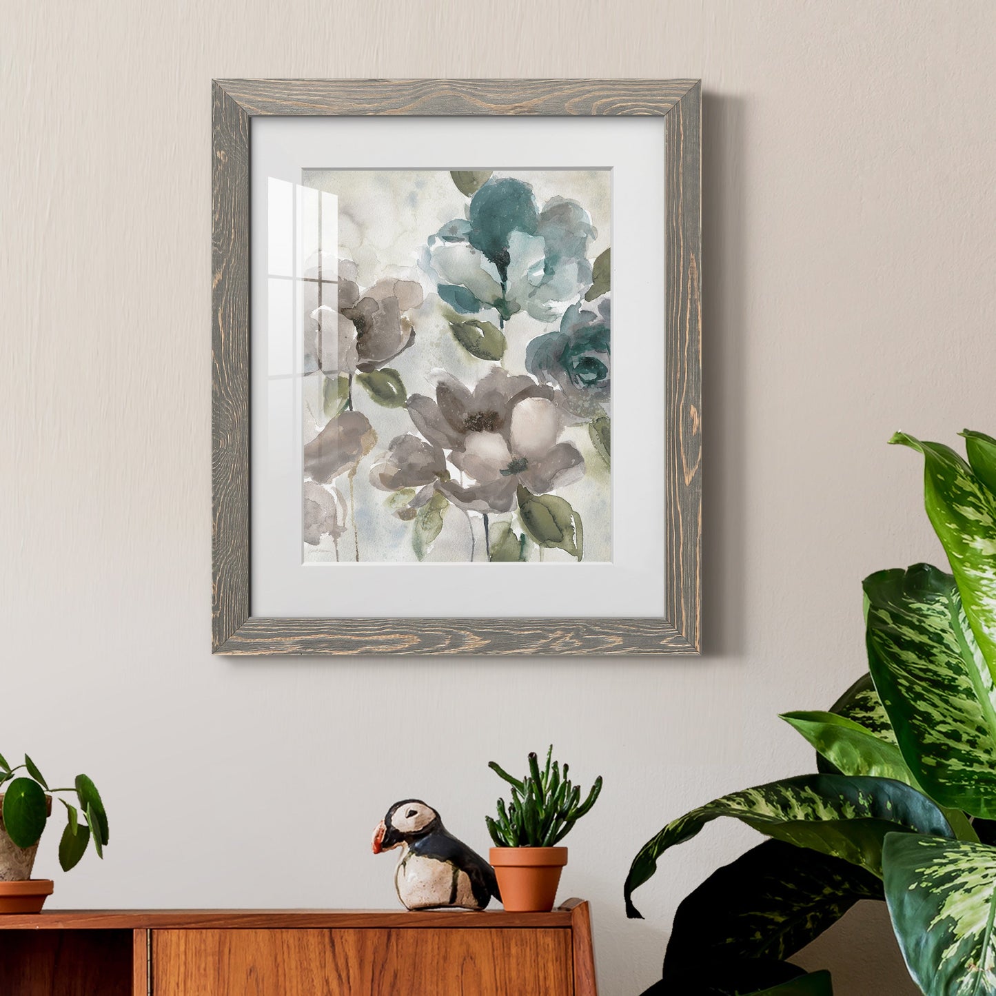 Topaz Garden II - Barnwood Framed Art Print