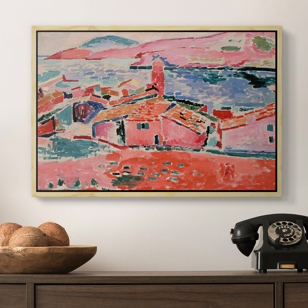 View of Collioure, 1905 - Floater Framed Canvas Print