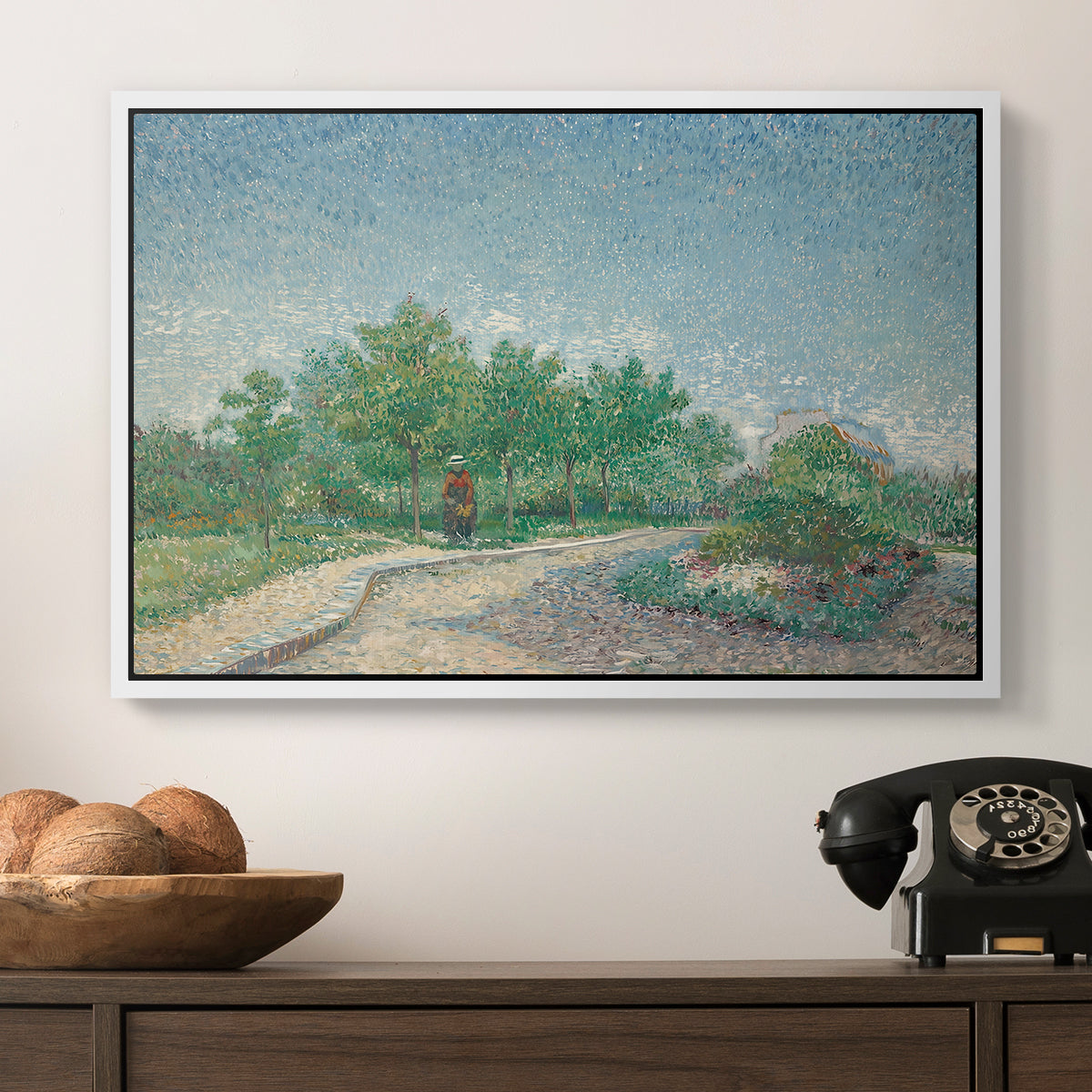 Square Saint-Pierre, Paris, 1887 - Floater Framed Canvas Print
