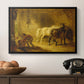 Heath Ewe and Lambs, 1810 - Floater Framed Canvas Print