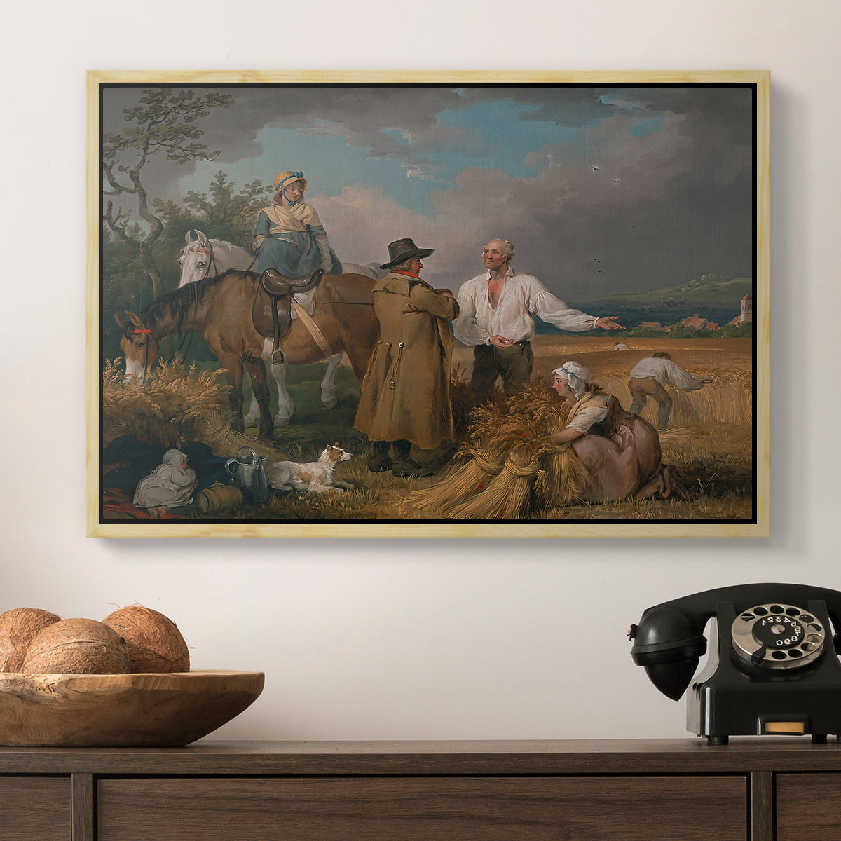 The Reapers, 1800 - Floater Framed Canvas Print