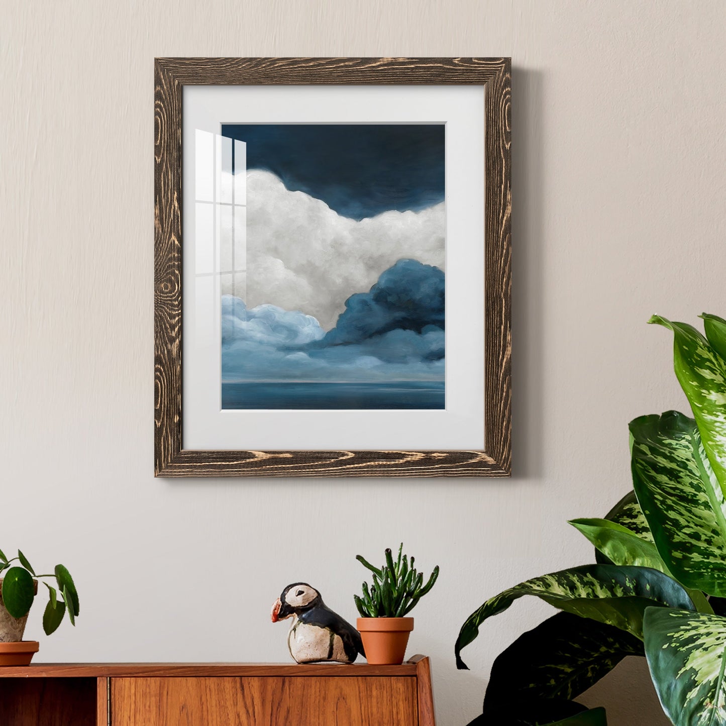 Nature's Drama I - Premium Framed Print - Distressed Barnwood Frame - Ready to Hang