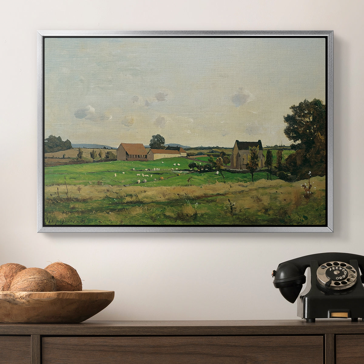 The Saulce Estate, 1869 - Floater Framed Canvas Print
