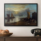 Sun Rising through Vapour: Fishermen Cleaning and Selling Fish, c. 1807 - Floater Framed Canvas Print