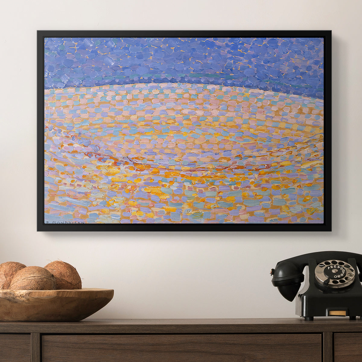 Dune III, 1909 - Floater Framed Canvas Print