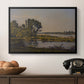 Landscape with a River, 1892 - Floater Framed Canvas Print