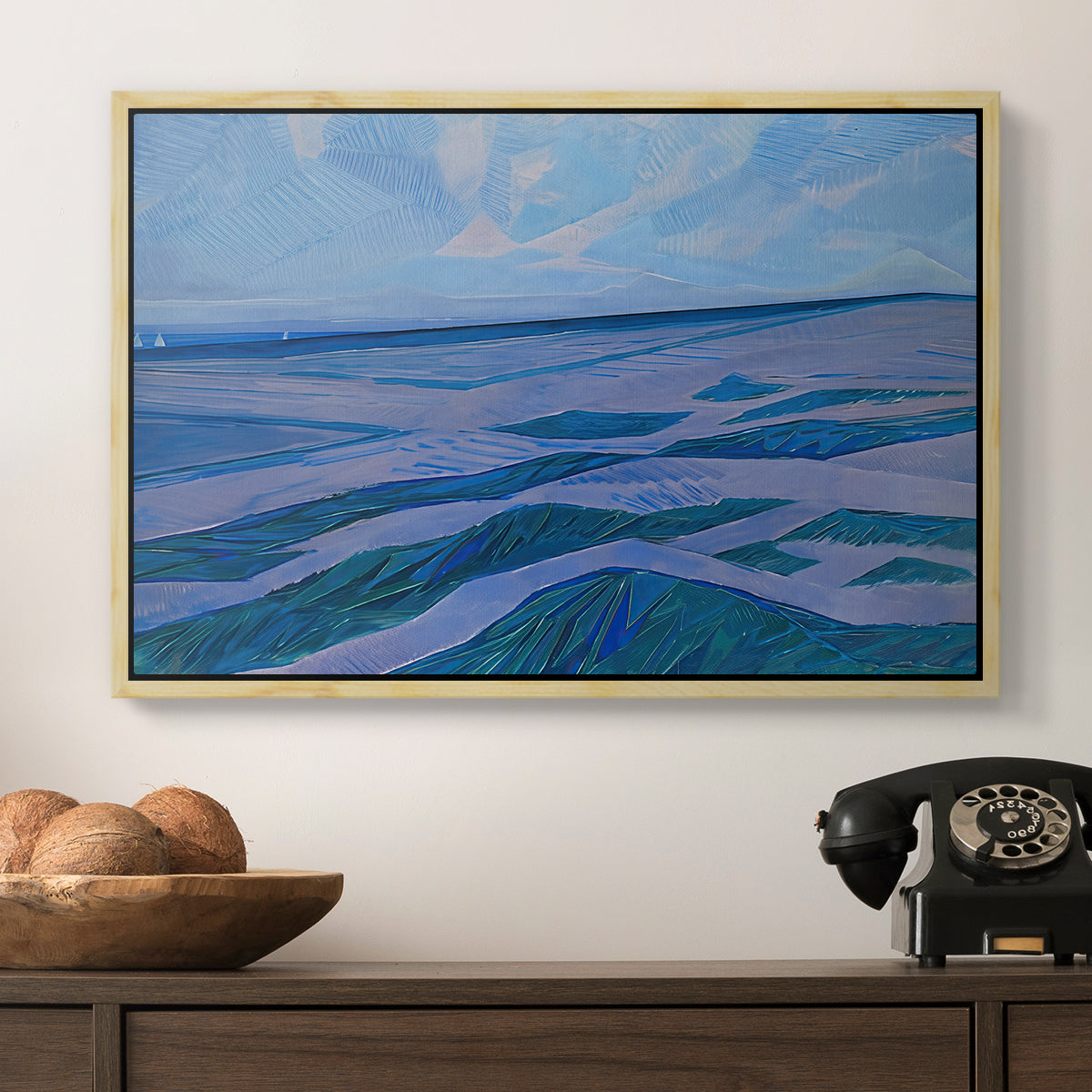 Dune Landscape, 1911 - Floater Framed Canvas Print