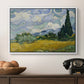 Wheat Field with Cypresses, 1889 - Floater Framed Canvas Print