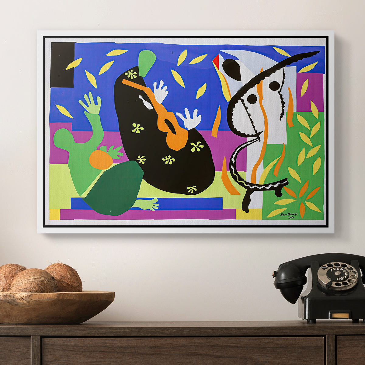 The Sorrows of the King, 1952 - Floater Framed Canvas Print