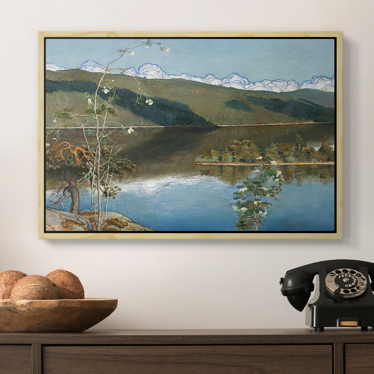 Thunderclouds on the Horizon, 1897 - Floater Framed Canvas Print