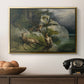 Eagles and Dying Stag on a Lakeshore, 1836 - Floater Framed Canvas Print