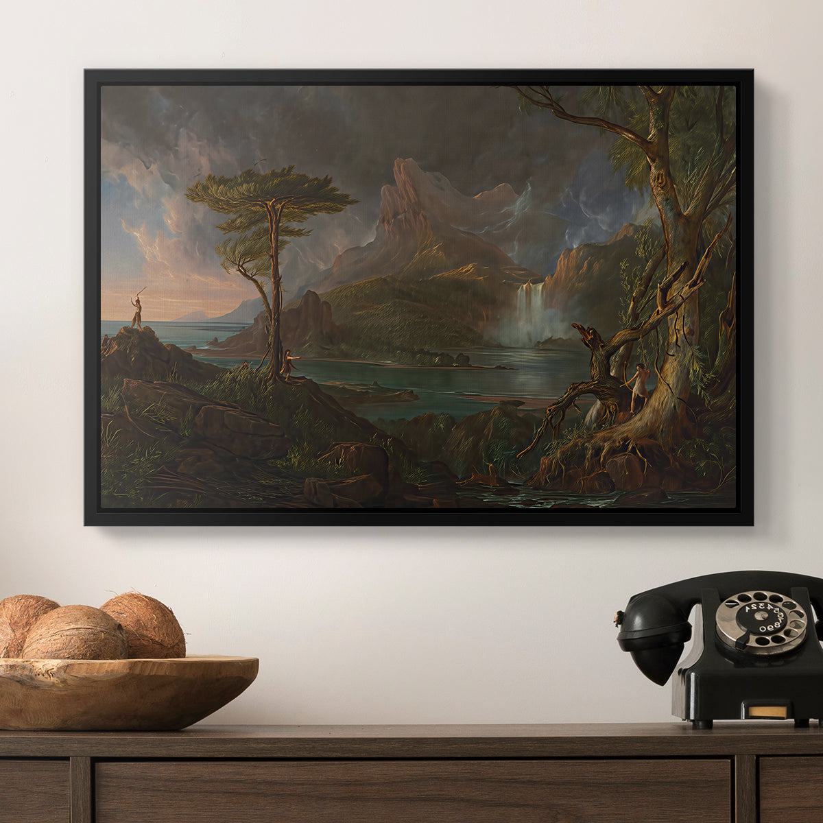 A Wild Scene, 1831-1832 - Floater Framed Canvas Print