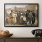 A Charlatan Selling Blacking in the Piazza Barberini in Rome, c. 1840-1849 - Floater Framed Canvas Print