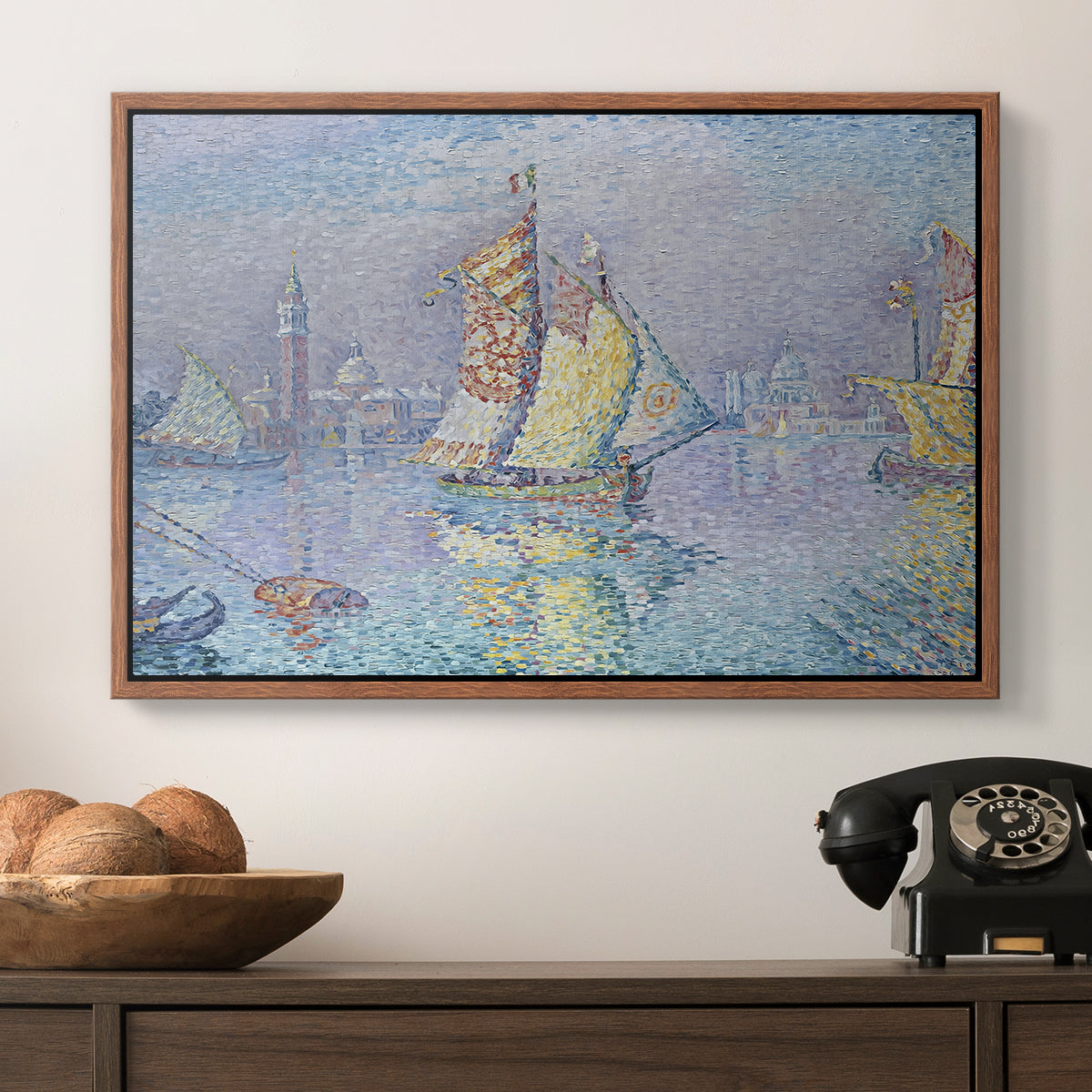 Venice, the Yellow Sail, 1904 - Floater Framed Canvas Print