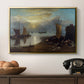 Sun Rising through Vapour: Fishermen Cleaning and Selling Fish, c. 1807 - Floater Framed Canvas Print