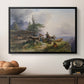 An Alpine Farm on the Untersberg, 1835 - Floater Framed Canvas Print