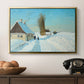 Shoveling Snow on a Beautiful Winter Day, c. 1898 - Floater Framed Canvas Print
