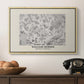 Fleurs, 1866 (Morris Inspired) - Floater Framed Canvas Print