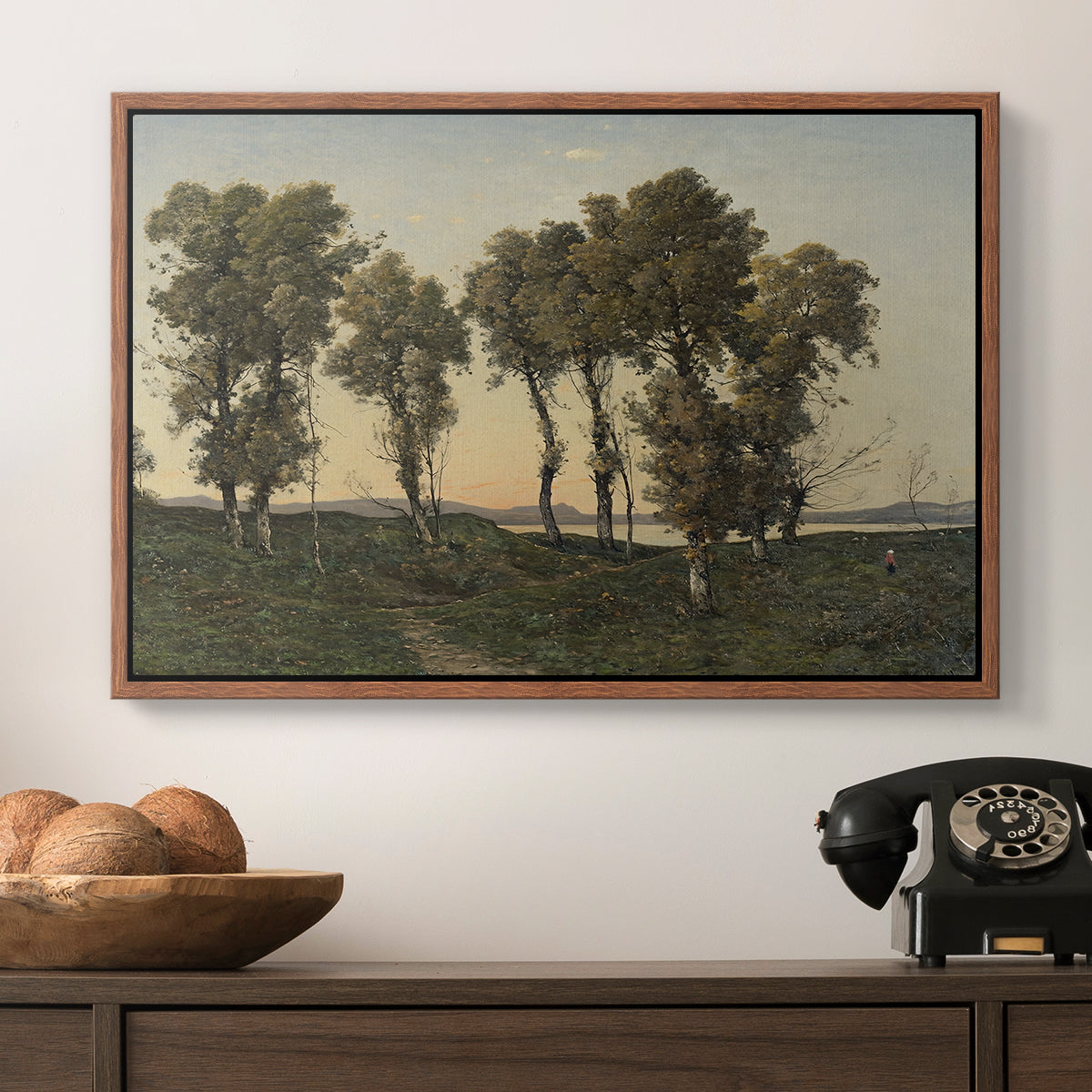 Autumn Evening, 1894 - Floater Framed Canvas Print