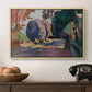 The Luxembourg Gardens, 1901 - Floater Framed Canvas Print