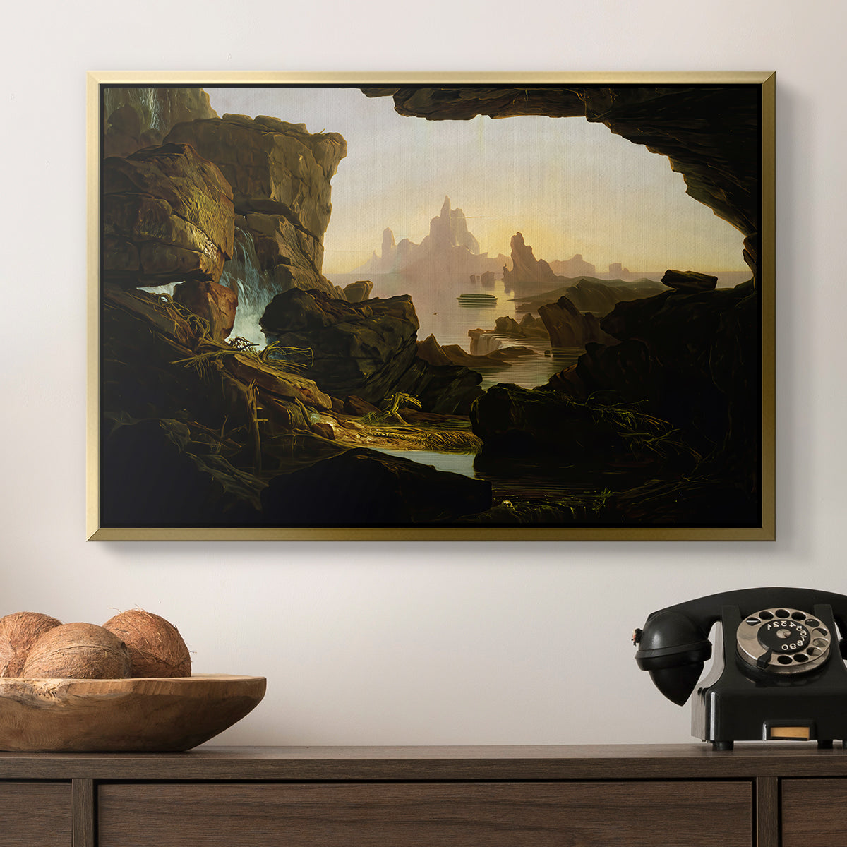 The Subsiding of the Waters of the Deluge, 1829 - Floater Framed Canvas Print