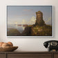 Italian Coast Scene with Ruined Tower, 1838 - Floater Framed Canvas Print