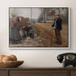 People by a Road, 1893 - Floater Framed Canvas Print