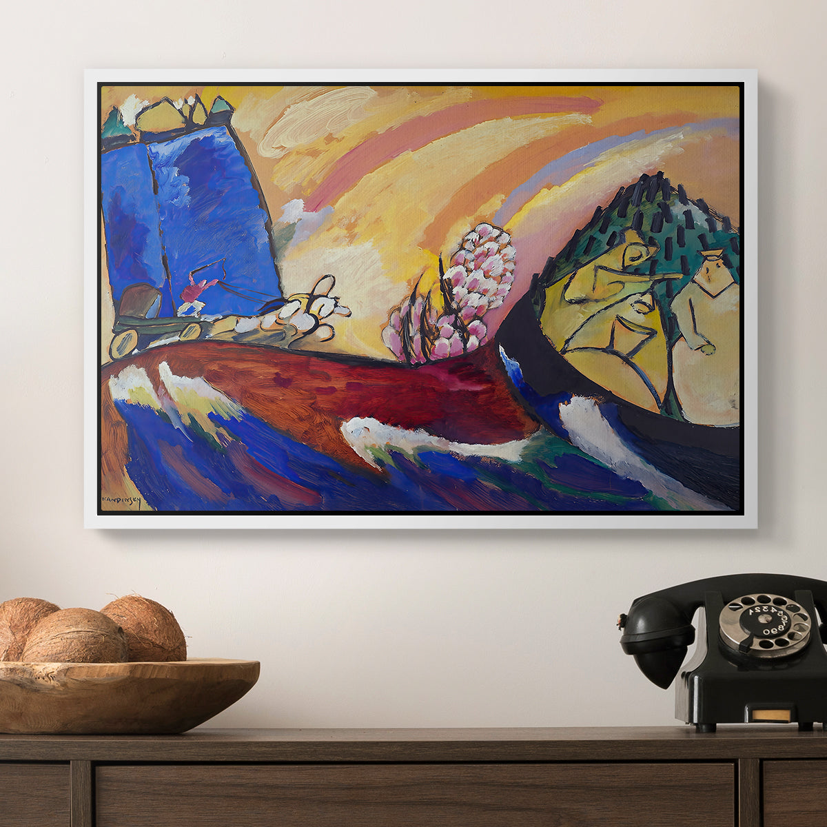 Painting with Troika, 1911 - Floater Framed Canvas Print