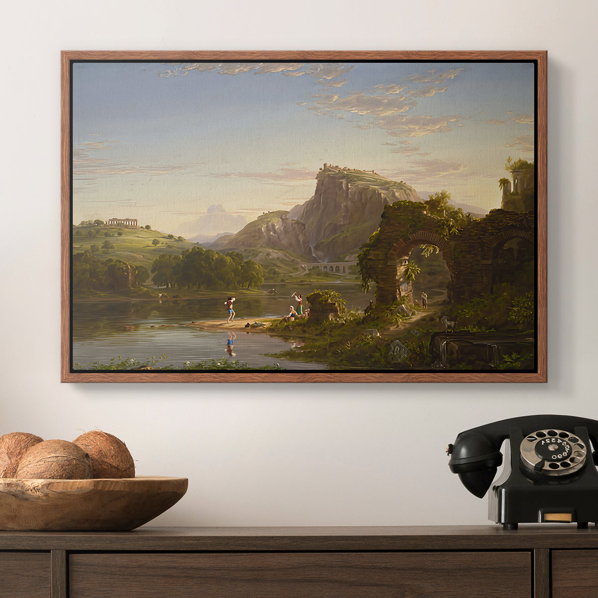 L'Allegro, 1845 - Floater Framed Canvas Print