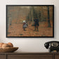 The Woodman and his Children, 1886 - Floater Framed Canvas Print