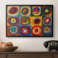 Color Study: Squares with Concentric Circles, 1913 - Floater Framed Canvas Print