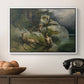 Eagles and Dying Stag on a Lakeshore, 1836 - Floater Framed Canvas Print