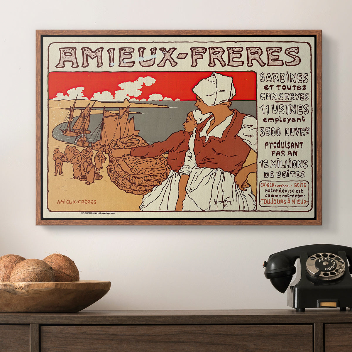 Amieux-Frères (Advertising Poster), 1899 - Floater Framed Canvas Print