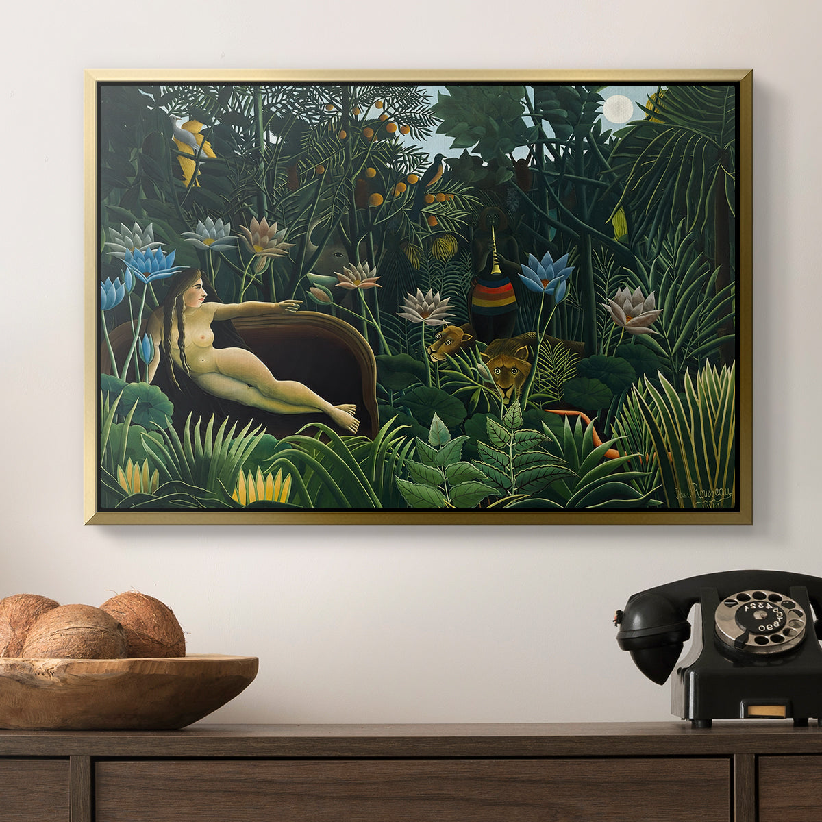 The Dream (Le Rêve), 1910 - Floater Framed Canvas Print