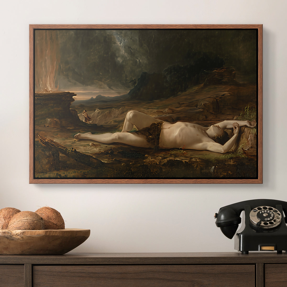 The Dead Abel, 1832 - Floater Framed Canvas Print