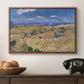 Wheat Field with Reaper, Auvers, 1888 - Floater Framed Canvas Print