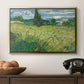 Green Wheat Field with Cypress, 1889 - Floater Framed Canvas Print