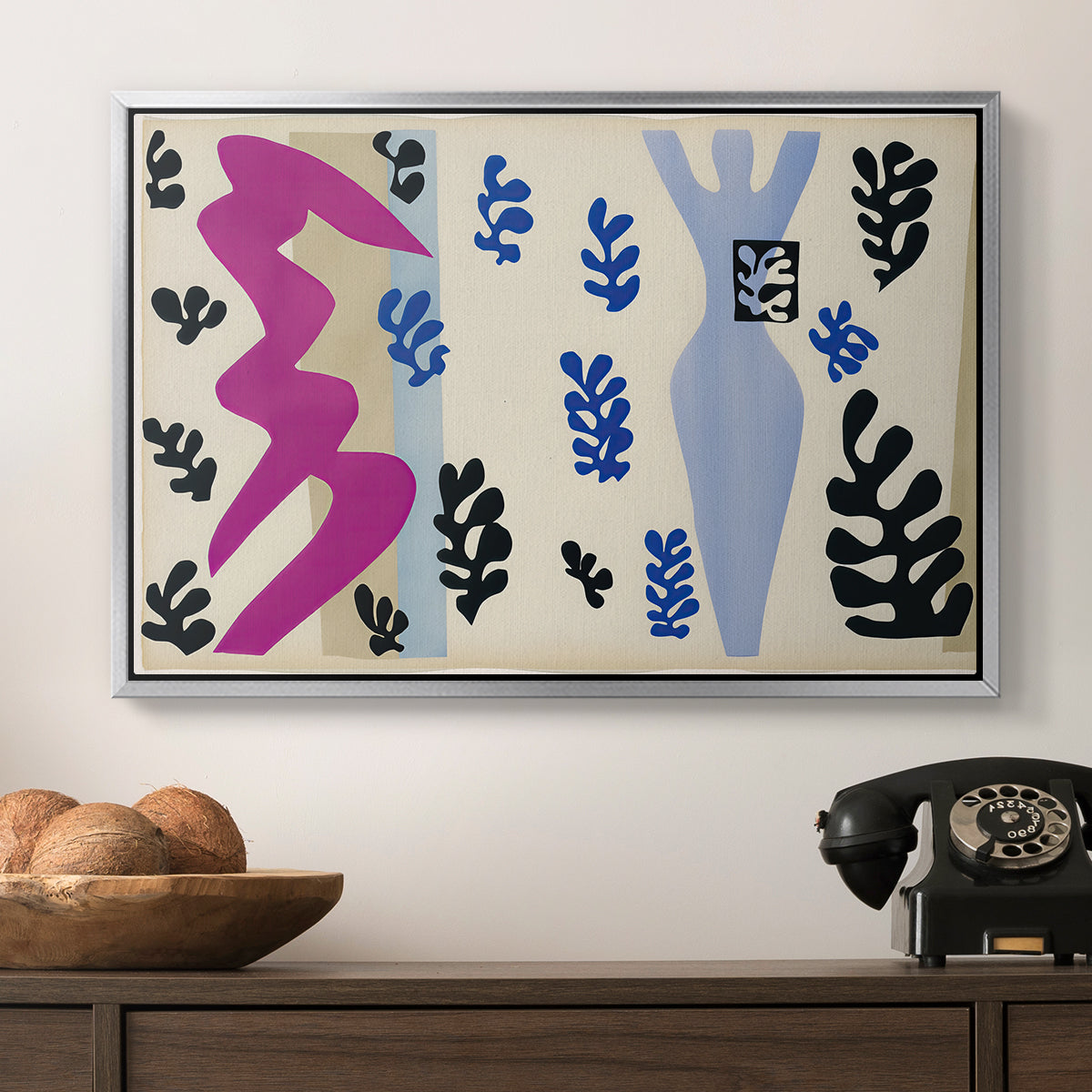 The Knife Thrower (Le lanceur de couteaux), from Jazz, 1947 - Floater Framed Canvas Print