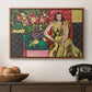 Seated Woman with a Vase of Amaryllis, 1941 - Floater Framed Canvas Print
