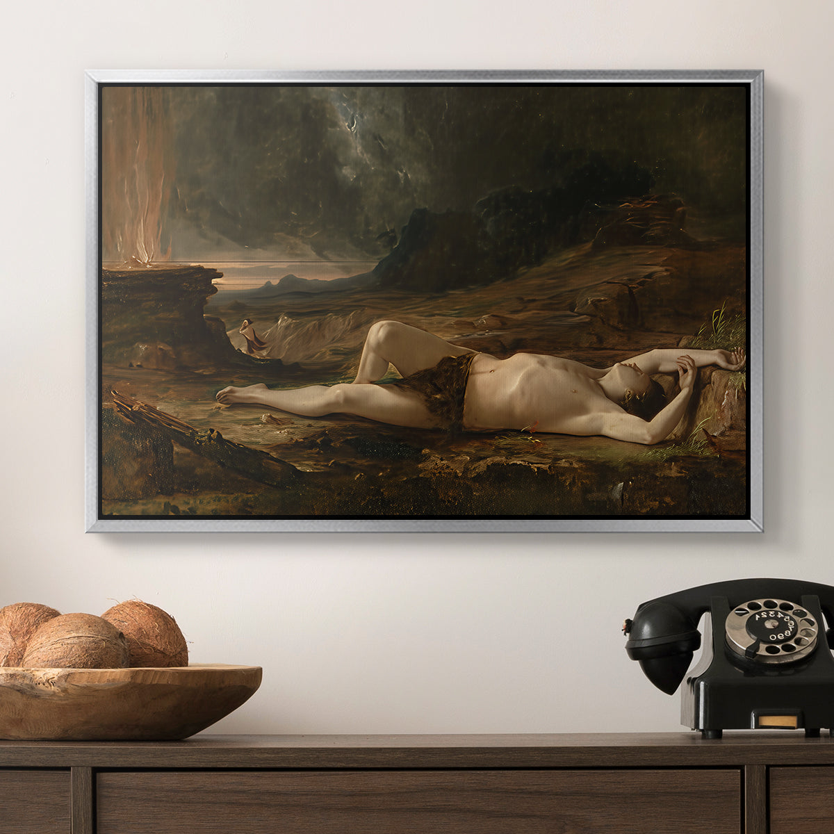 The Dead Abel, 1832 - Floater Framed Canvas Print