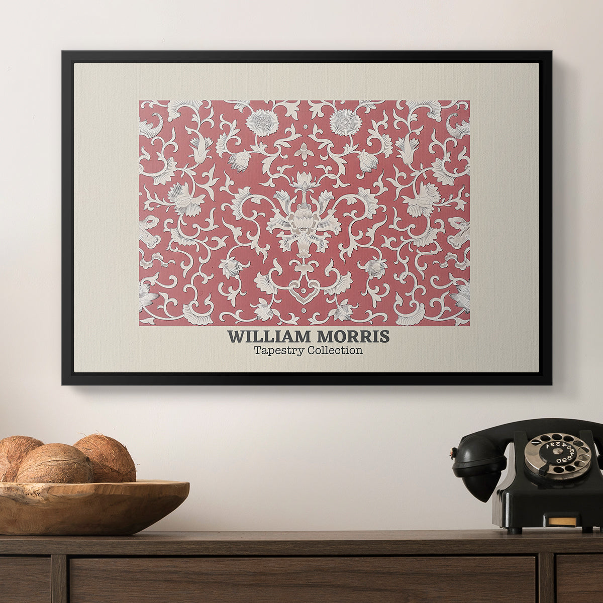 Examples of Chinese Ornament, Pl. XCV (Morris Inspired), 1867 - Floater Framed Canvas Print