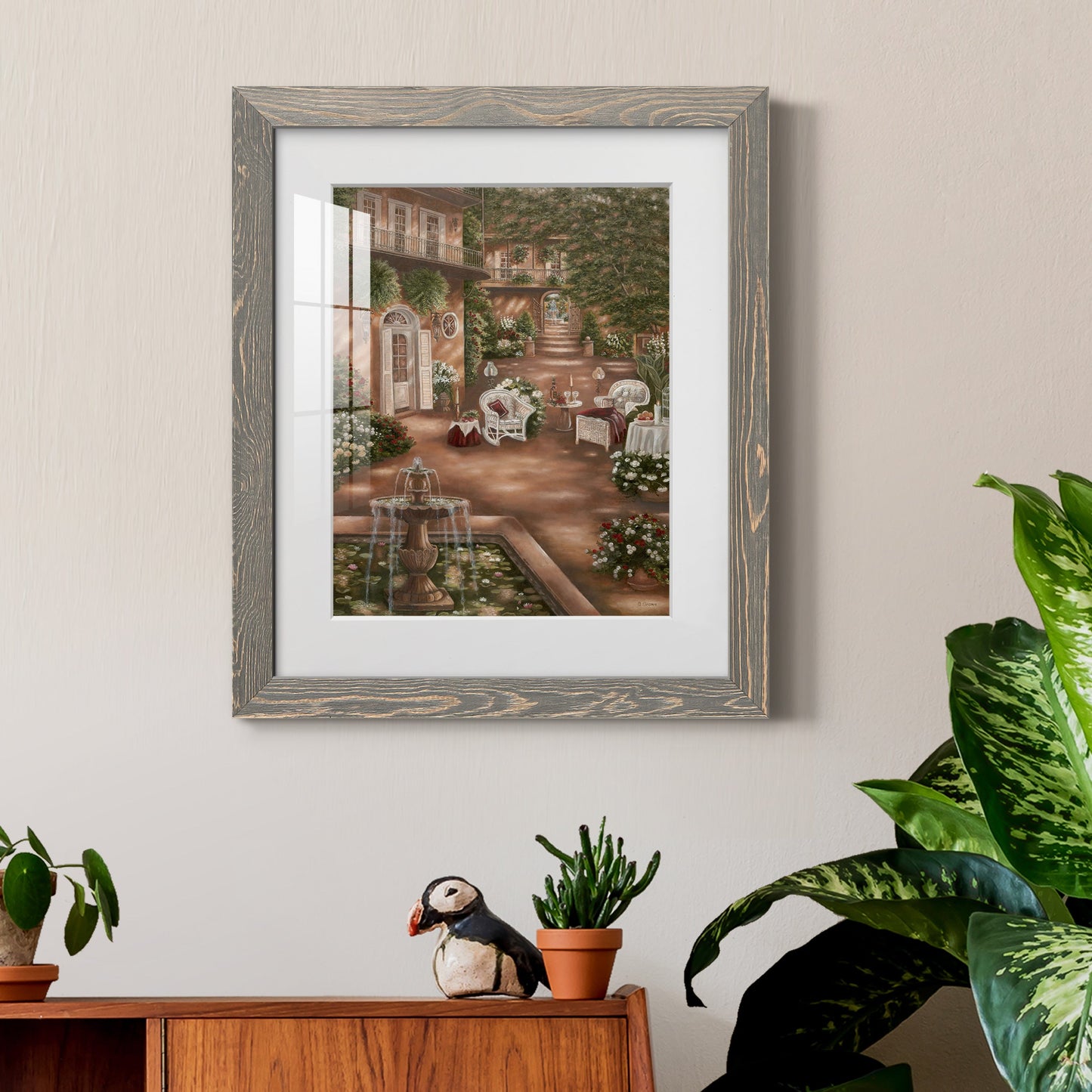 Evening Cocktails I - Premium Framed Print - Distressed Barnwood Frame - Ready to Hang