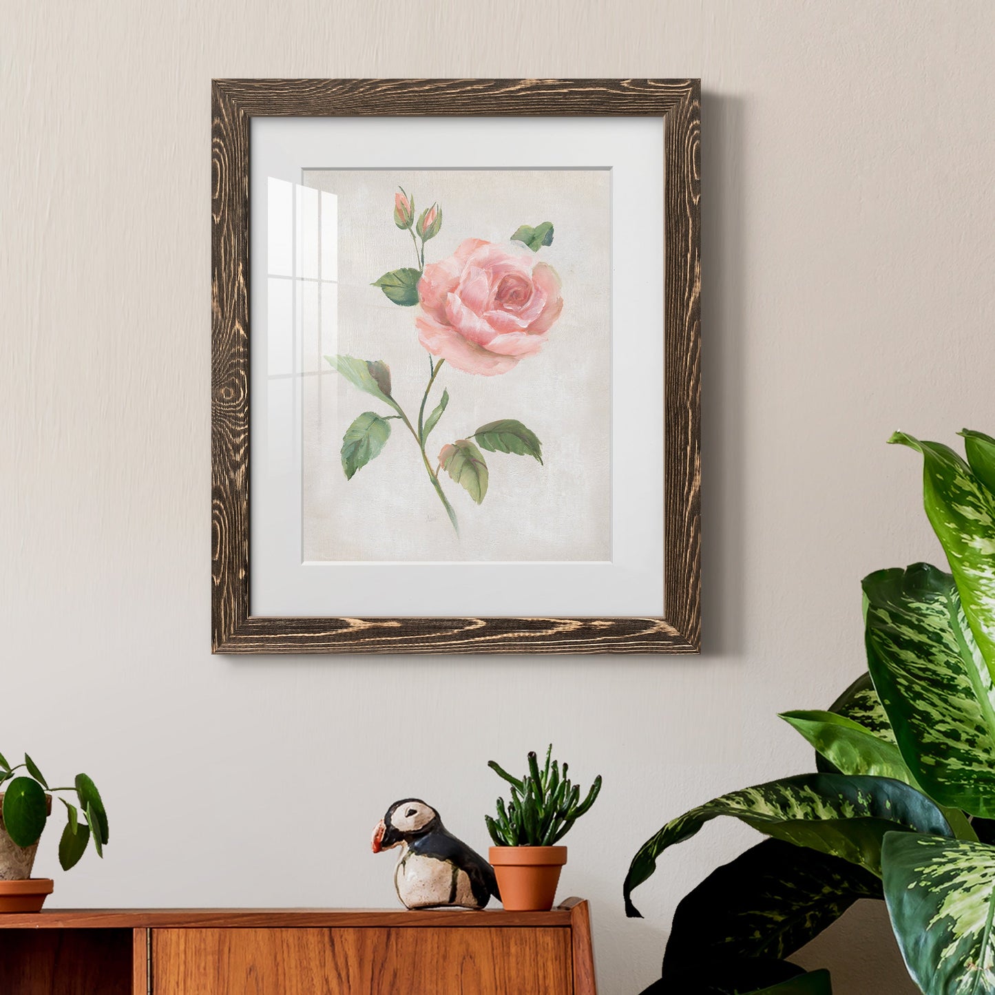 Grandiflora I - Premium Framed Print - Distressed Barnwood Frame - Ready to Hang