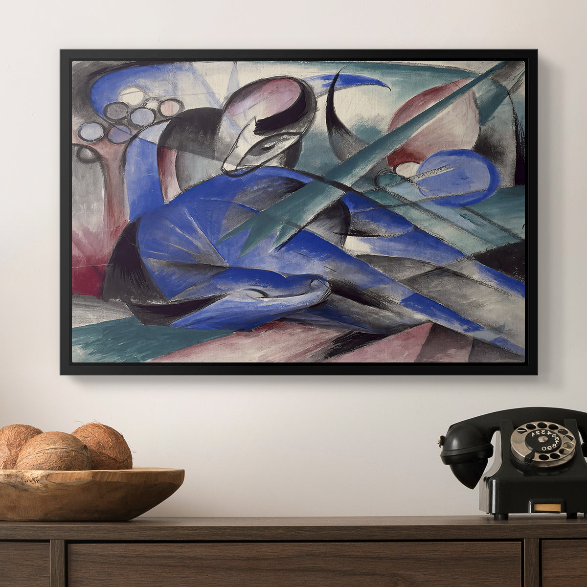 Dreaming Horse, 1913 - Floater Framed Canvas Print
