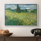 Green Wheat Field with Cypress, 1889 - Floater Framed Canvas Print