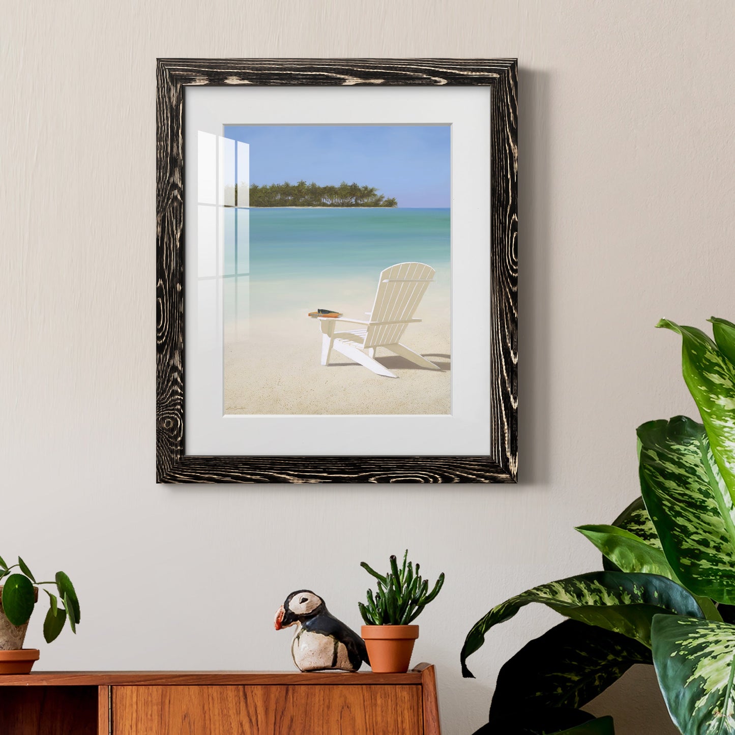 Beachfront Property - Premium Framed Print - Distressed Barnwood Frame - Ready to Hang